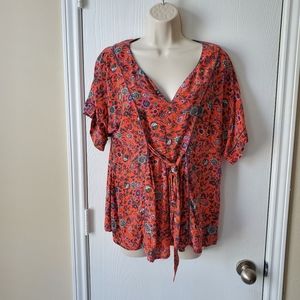 Anthropologie Maeve Silk Kimono Blouse